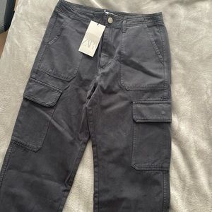High rise TRF straight leg cargo pants